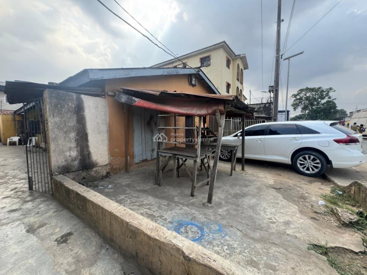 a Full Plot of Land Fenced and Gated with Demlishable Bungalow, Ogba, Ikeja, Lagos, Mixed-use Land for Sale