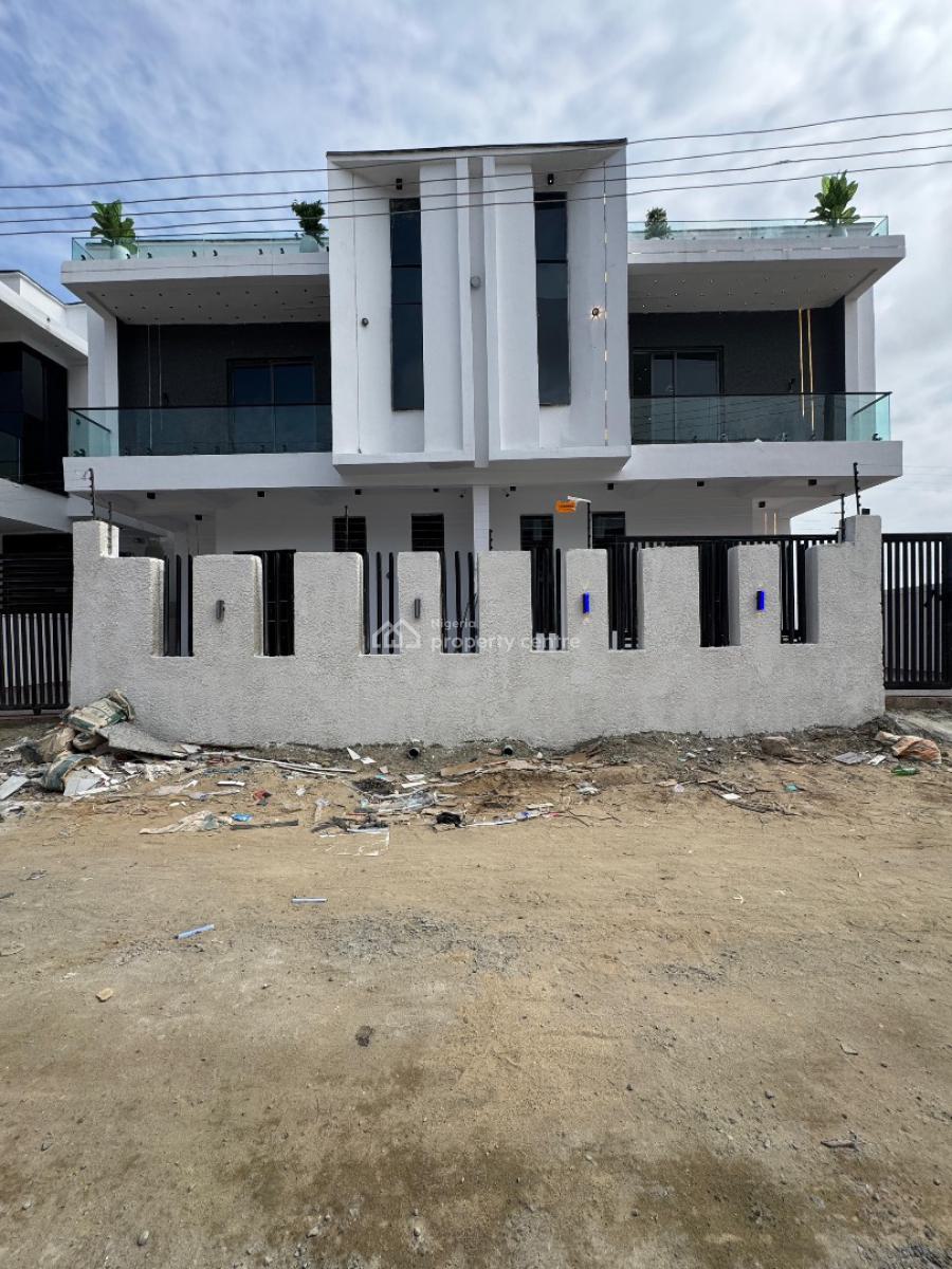 4 Bedroom Semi-detached Duplex with a Bq with a Private Compound, Ajah, Lagos, Semi-detached Duplex for Sale