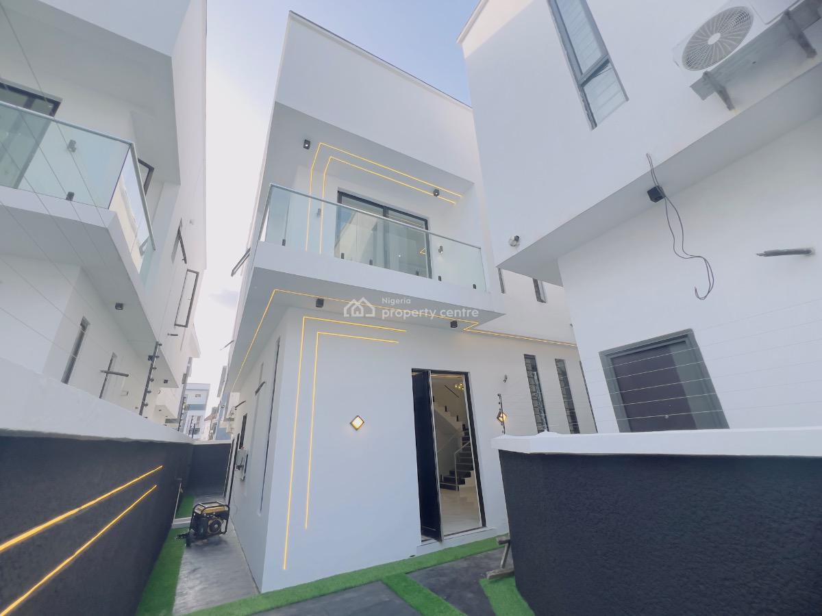 4bedroom Semi Detached Duplex with Bq, Chevron, Lekki, Lagos, Semi-detached Duplex for Sale