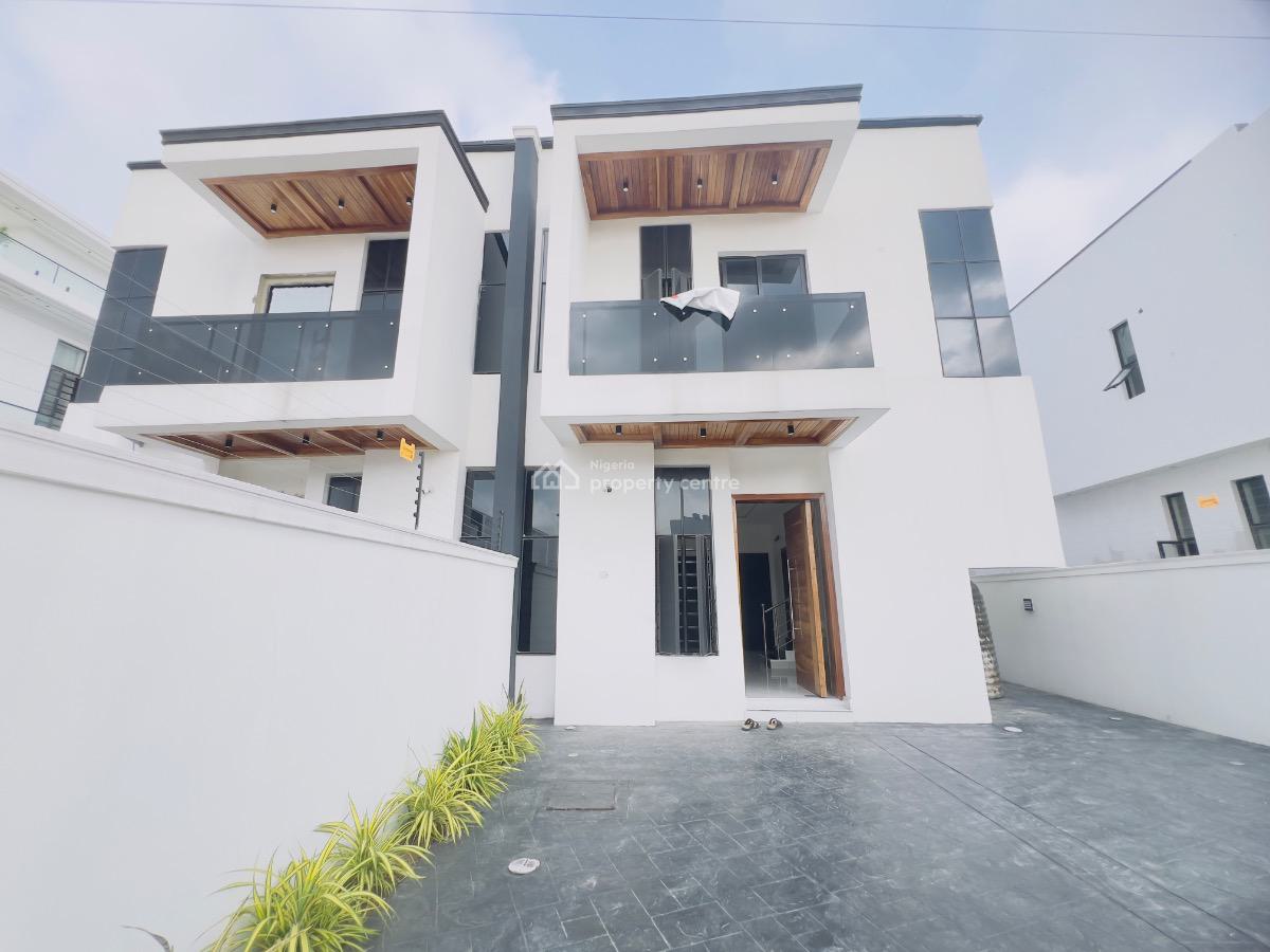 4bedroom Semi Detached Duplex with Bq, Chevron, Lekki, Lagos, Semi-detached Duplex for Sale