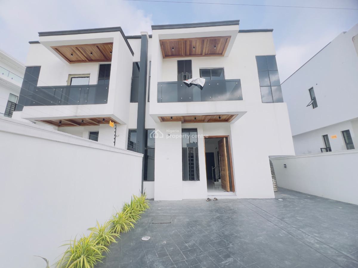 4bedroom Semi Detached Duplex with Bq, Chevron, Lekki, Lagos, Semi-detached Duplex for Sale