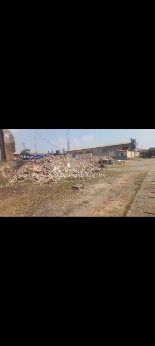 *premium Land  with Old Whare House Structure on Major Road, Kudirat Abiola Way, Oregun, Ikeja, Lagos, Mixed-use Land for Sale
