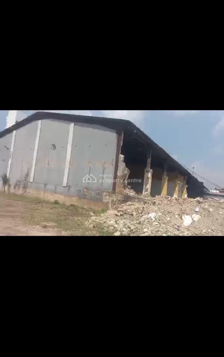 *premium Land  with Old Whare House Structure on Major Road, Kudirat Abiola Way, Oregun, Ikeja, Lagos, Mixed-use Land for Sale