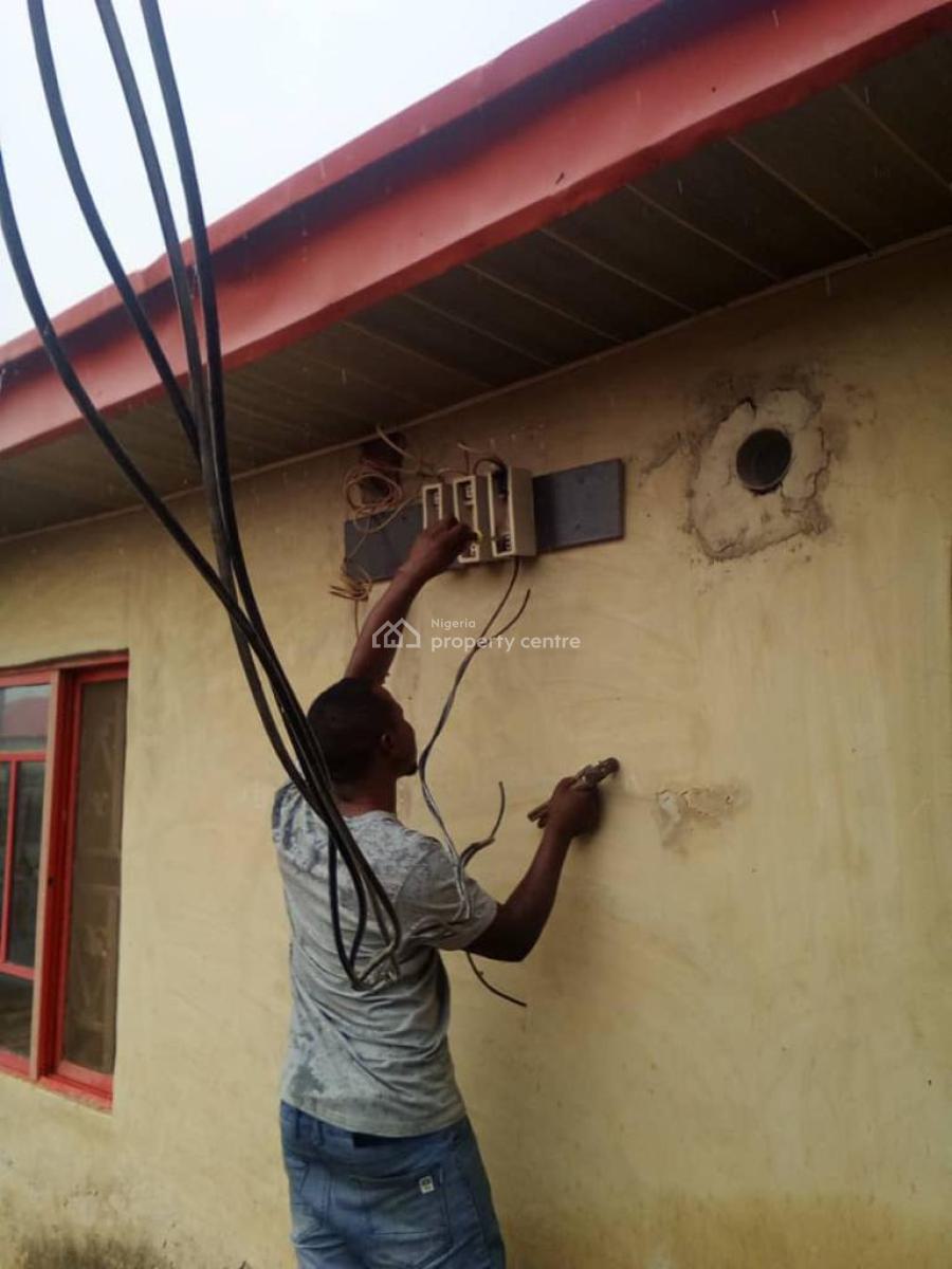 Spacious 3 Bedroom Bungalow in Estate, By Federal Technical College, Orozo, Abuja, Detached Bungalow for Sale