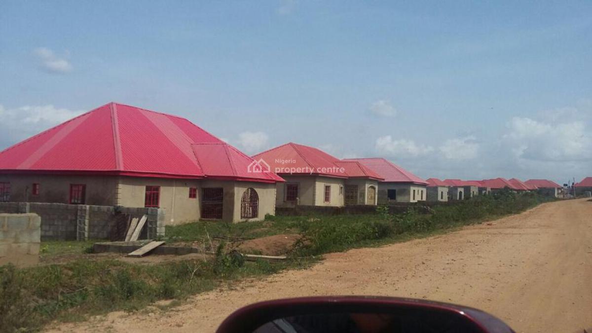 Spacious 3 Bedroom Bungalow in Estate, By Federal Technical College, Orozo, Abuja, Detached Bungalow for Sale