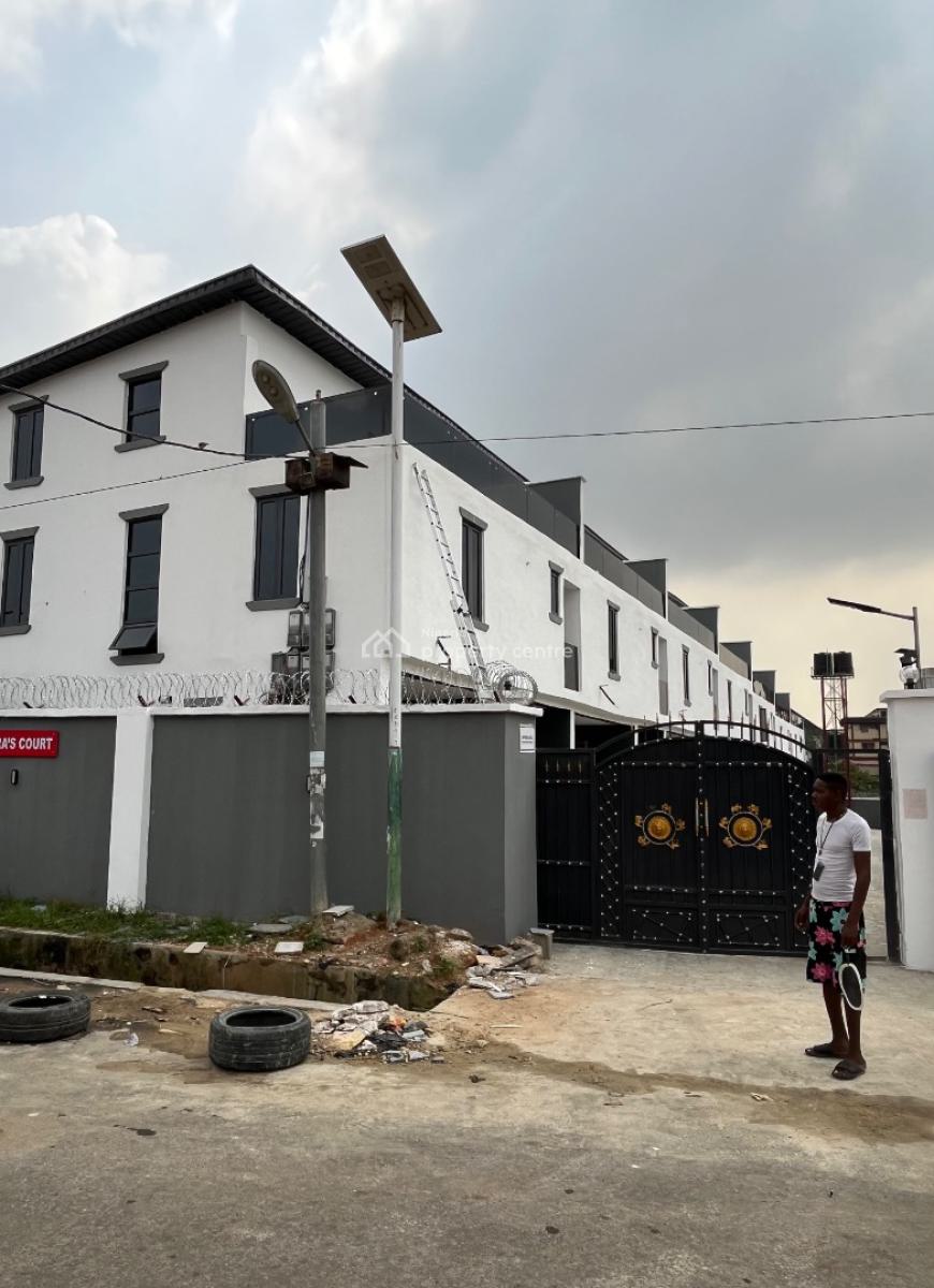 Marvelous Built 4 Bedroom Terrace Duplex with a Bq Two Sitting Room an, Ogba, Ikeja, Lagos, Terraced Duplex for Sale