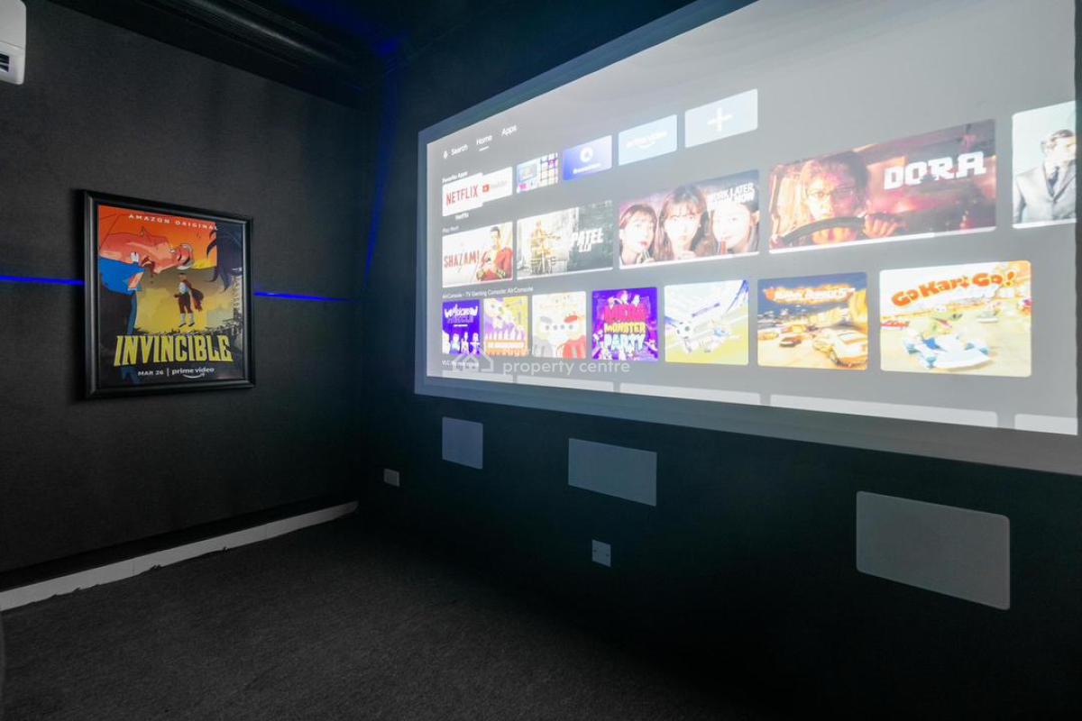 1-bedroom W/private Cinema, Chevron, Lekki, Lagos, Mini Flat (room and Parlour) Short Let