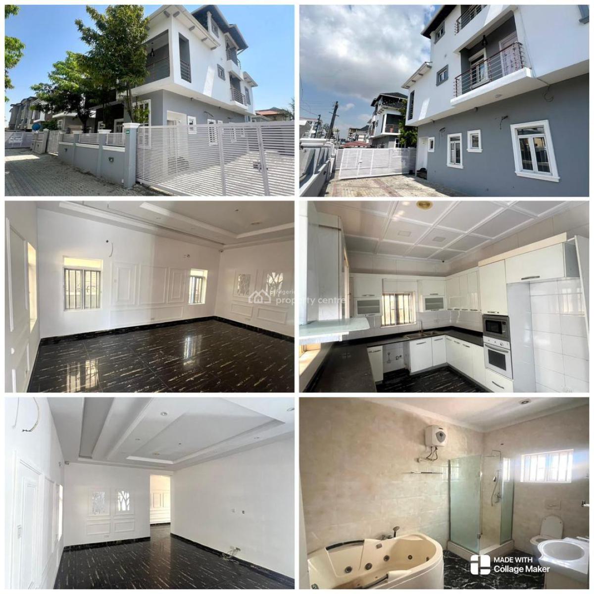 5 Bedroom Fully Detached Duplex with Bq Self Serviced, Ikate, Lekki, Lagos, Detached Duplex for Rent