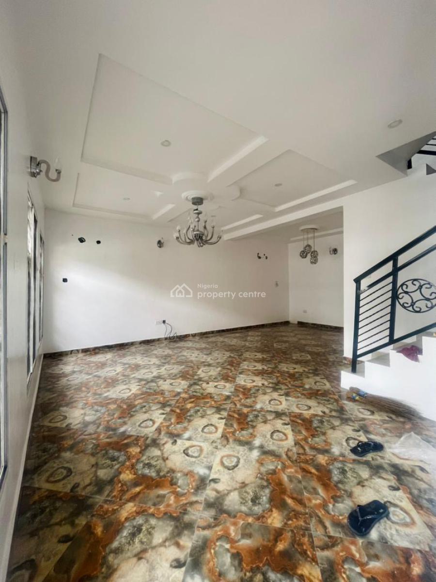 Luxury 4 Bedroom Terrace Duplex with a Bq  and Study Room, Chevron, Lekki, Lagos, Terraced Duplex for Rent