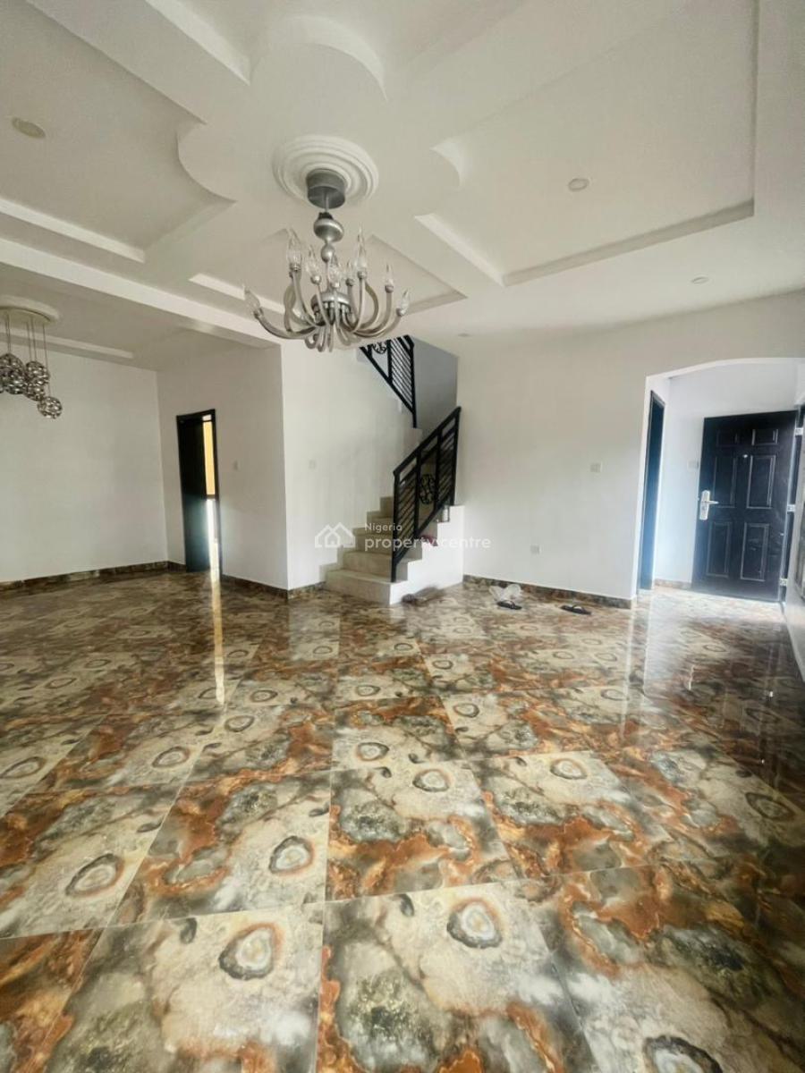 Luxury 4 Bedroom Terrace Duplex with a Bq  and Study Room, Chevron, Lekki, Lagos, Terraced Duplex for Rent