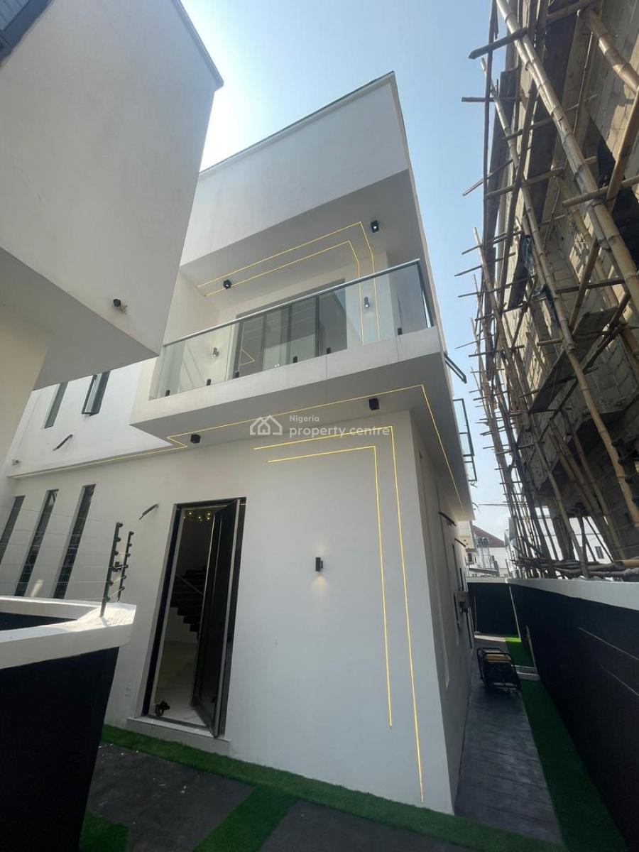Luxury 4 Bedroom Semi Detached Duplex with Bq in an Estate, Chevron, Lekki, Lagos, House for Sale