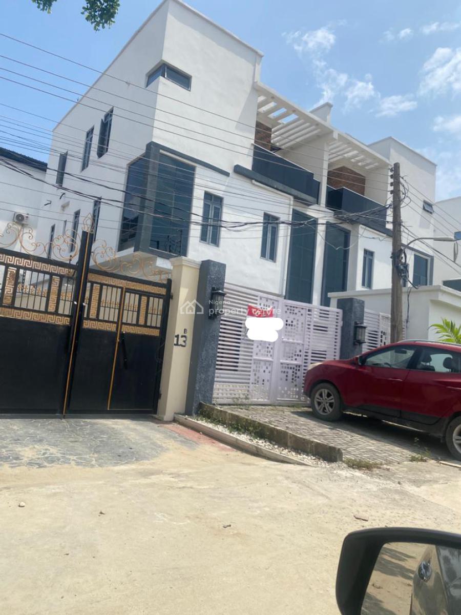 Smart Spacious Newly Built 5 Bedrooms Semi-detached Duplex with Bq and, in Call Before Entering Estate at Alpha Beach Road, Lekki Lagos, Lekki, Lagos, Semi-detached Duplex for Rent