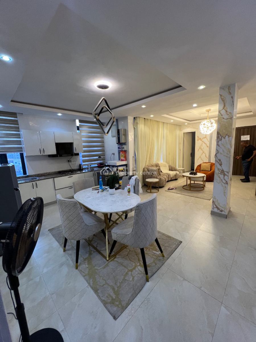 Unfurnished and Fully-serviced 2-bedroom Flat with Elevator, Swim Pool, Lekki Phase 1, Lekki, Lagos, Flat / Apartment for Rent