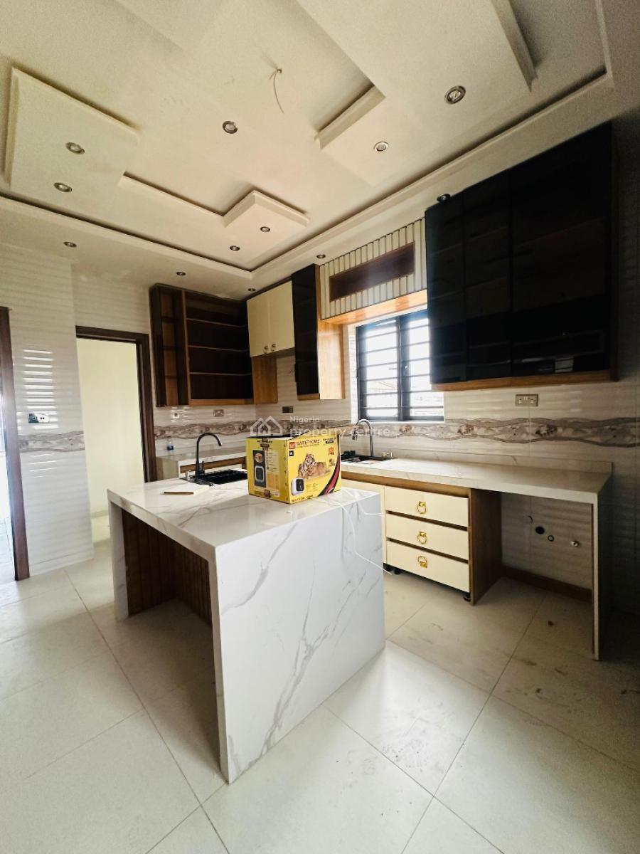 Newly Built 5 Bedroom Detached Home with 2 Miniflat Apartment, Bq, Contemporary Detailed Home with Study, Cinema, 2 Miniflat Bq, Gra Phase 2, Magodo, Lagos, Detached Duplex for Sale
