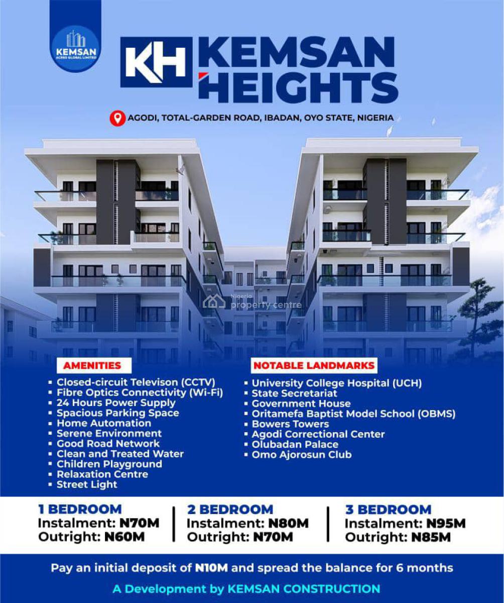 2 Bedroom, Solid Building in a Serene Environment, Total Gardens Agodi Road, Ibadan, Oyo, Flat / Apartment for Sale