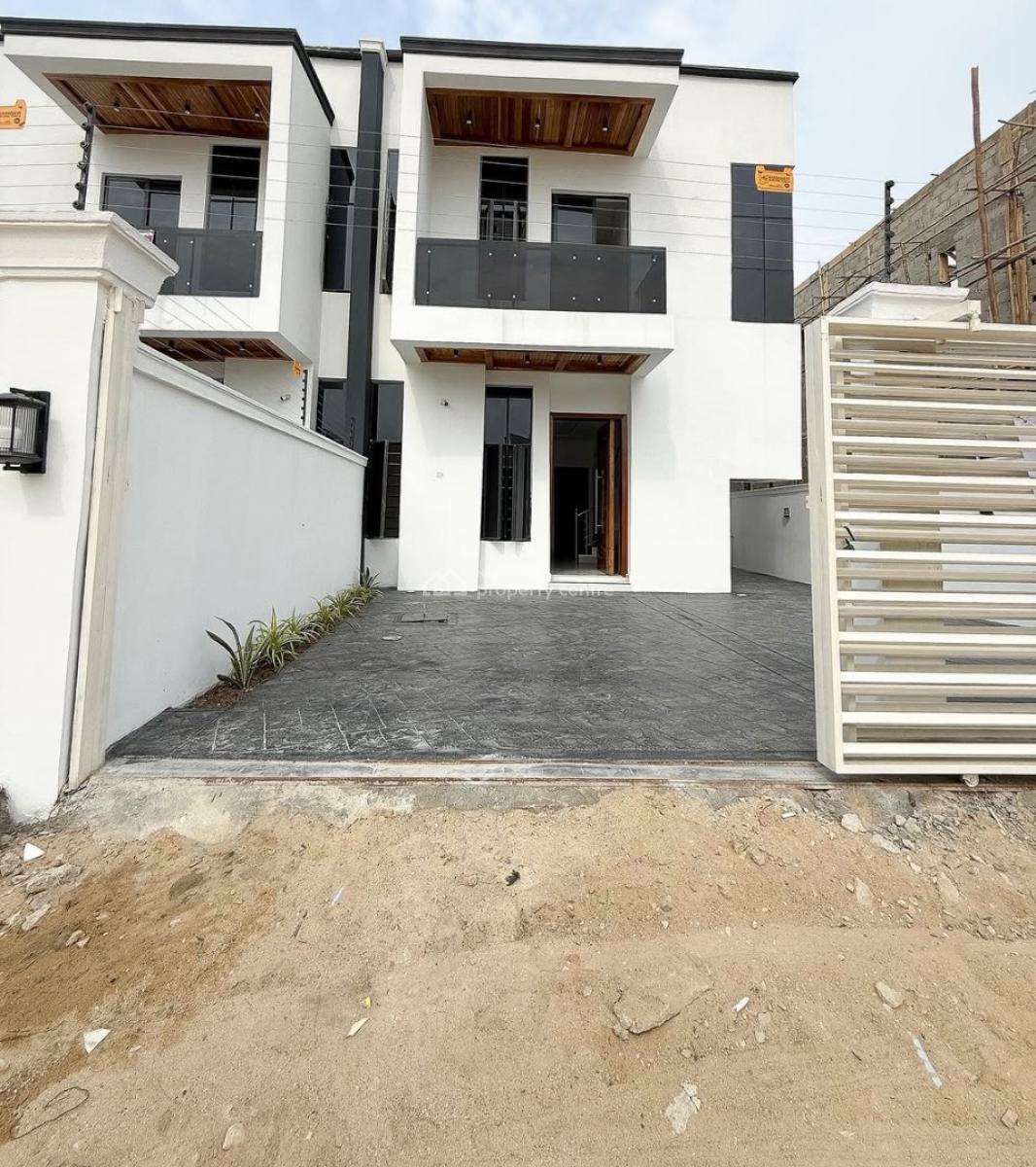 Lovely 4 Bedroom Semi Detached Duplex with Bq, Chevron, Lekki, Lagos, Semi-detached Duplex for Sale