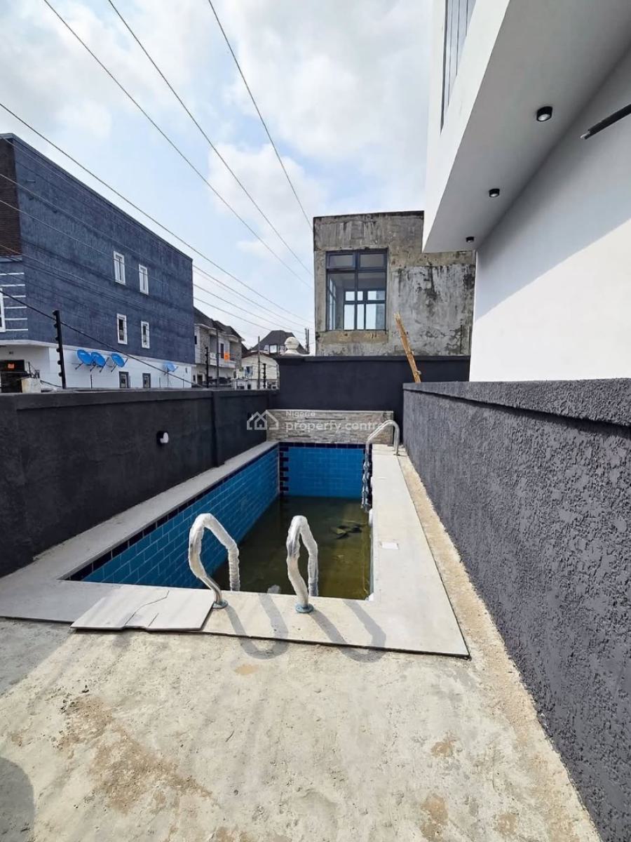 Massive 4 Bedroom Terrace Duplex with Swimming Pool and Bq, Osapa London, Osapa, Lekki, Lagos, Terraced Duplex for Sale