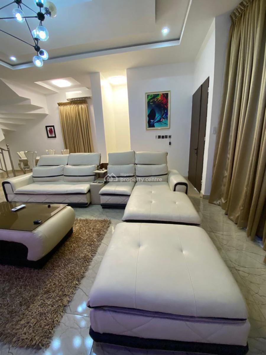 Exquisitely Built 5 Bedroom Fully Detached Duplex with  Bq and Securit, Osapa, Lekki, Lagos, Detached Duplex for Sale
