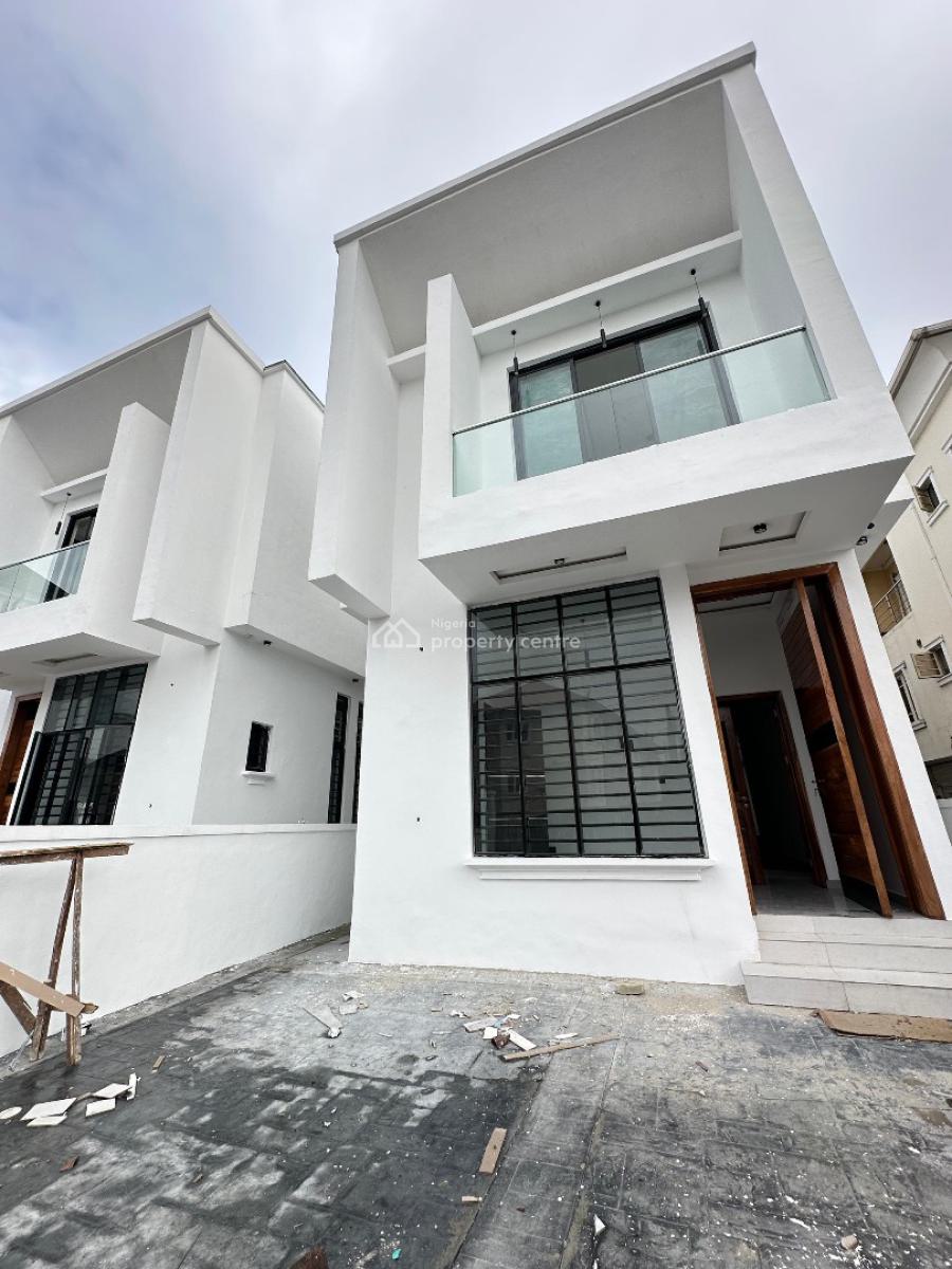 Contemporary Spacious 5 Bedroom Fully Detached Duplex with Bq, Osapa, Lekki, Lagos, Detached Duplex for Sale