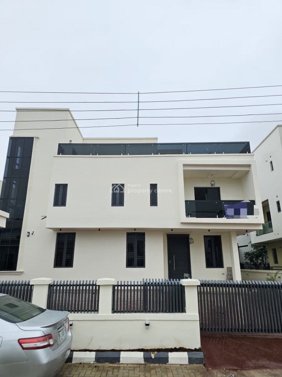 5 Bedroom with Bq, 2 Floors, Rooftop Terrace and Office Space/gym Room, Osapa, Lekki, Lagos, Detached Duplex for Sale