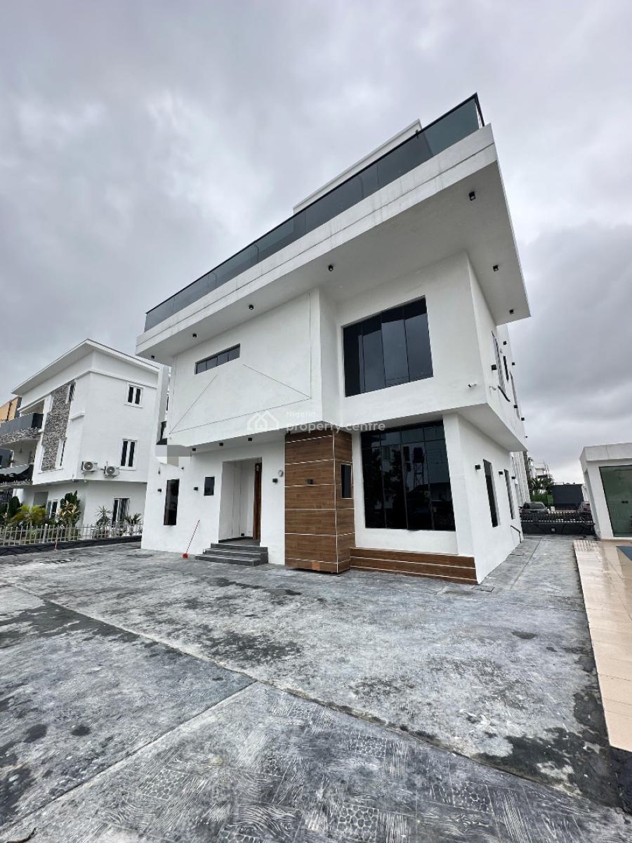 5 Bedroom Detached with Bq, Cinema, Rooftop Terrace, Gym Room and Pool, Osapa, Lekki, Lagos, Detached Duplex for Sale