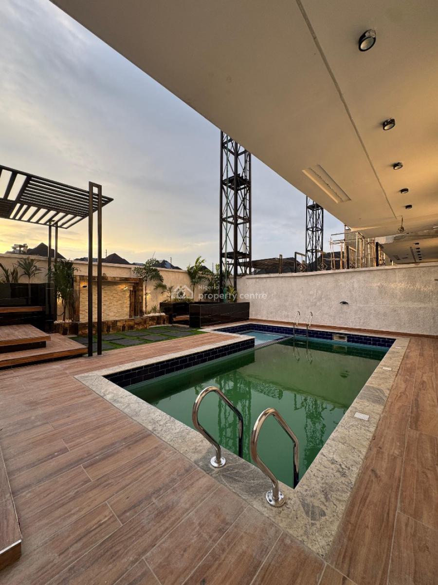 Spacious 6 Bedroom Duplex with a Pool,bq,cinema, Chevron, Lekki, Lagos, House for Sale