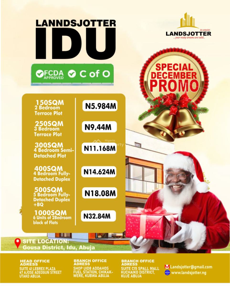 Luxury Lands at Christmas Promo Price, Gousa District ,idu Railway Station, Idu Industrial, Abuja, Commercial Land for Sale