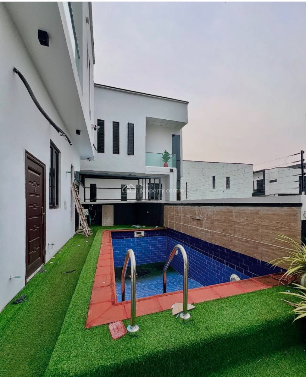 Contempora4 Bedroom Fully Detached Duplex with Swimming Pool, with Bq, Ikota, Lekki, Lagos, Detached Duplex for Rent