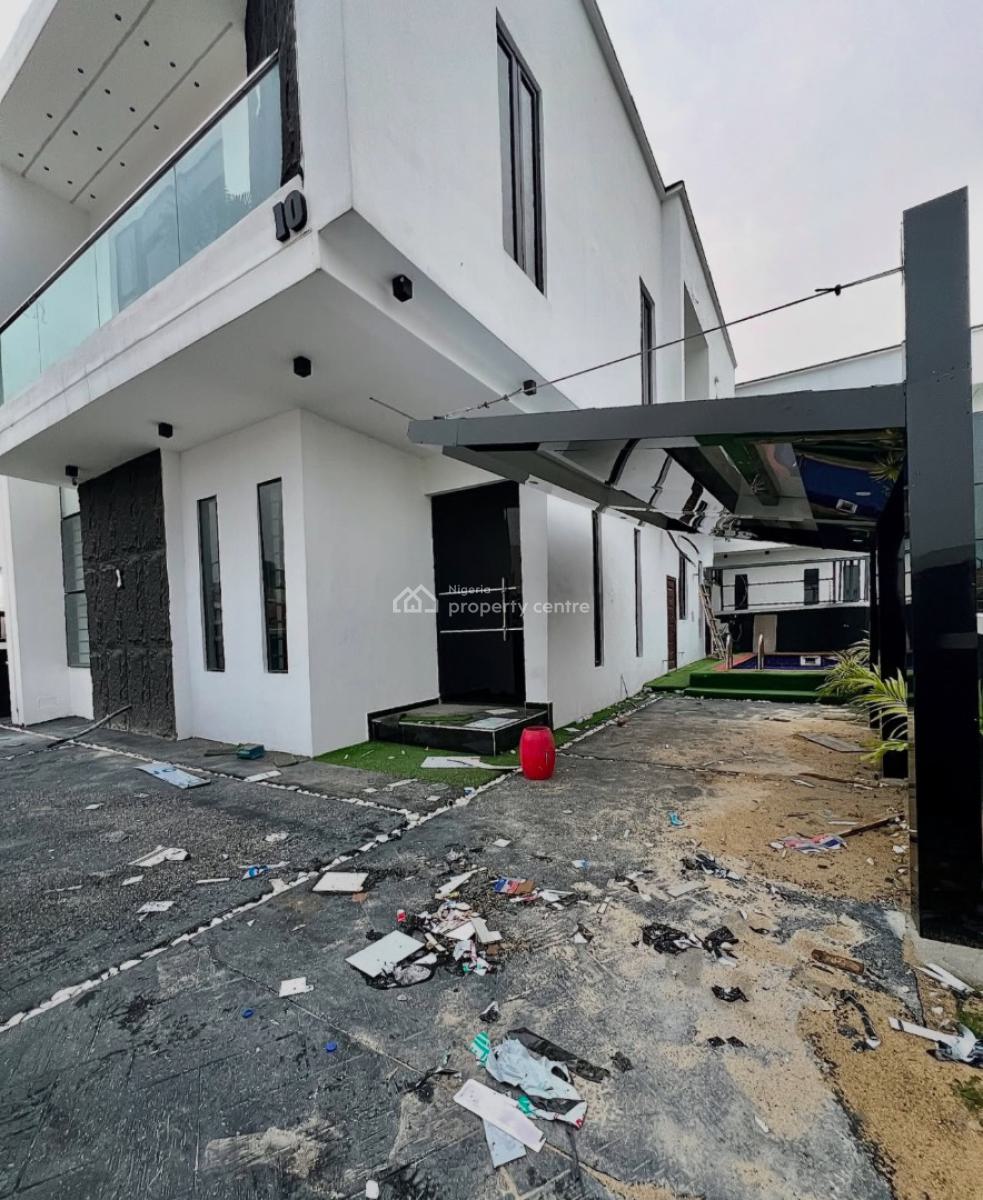 Contempora4 Bedroom Fully Detached Duplex with Swimming Pool, with Bq, Ikota, Lekki, Lagos, Detached Duplex for Rent