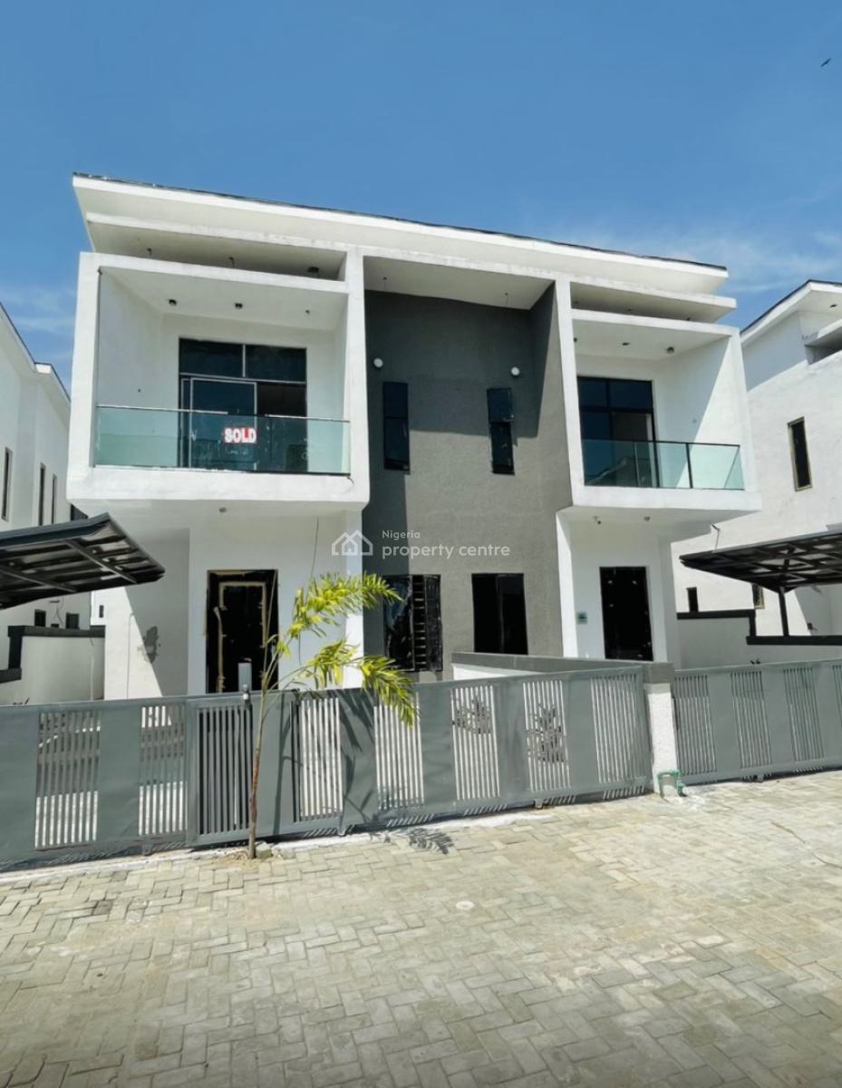 Self Compound 4 Bedroom Semi Detached Duplex with Bq, Orchid Road, Lekki, Lagos, Semi-detached Duplex for Rent