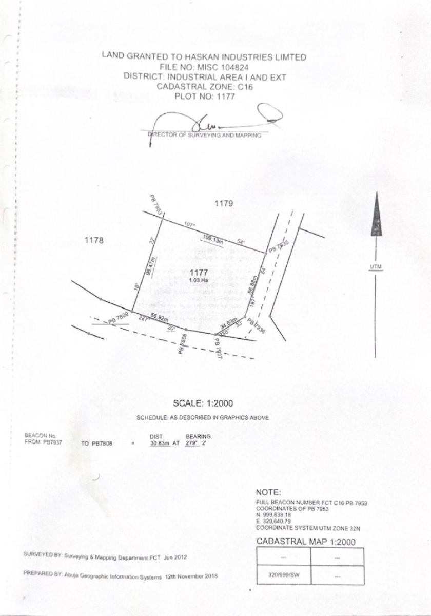 Industrial Land, Beside Ecwa Church Paipe, Idu Industrial, Abuja, Industrial Land for Sale
