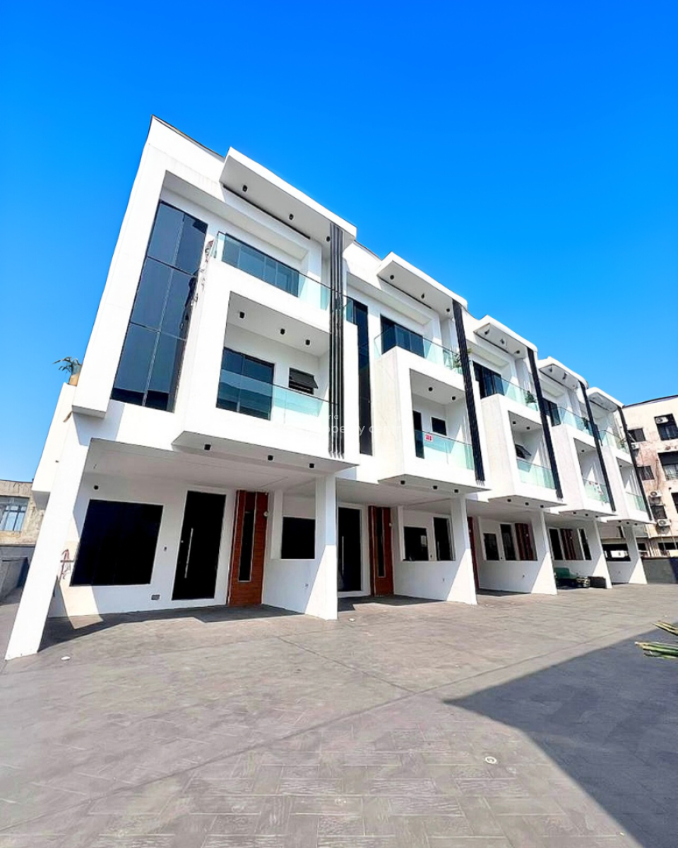 Newly Built & Modern 4-bedroom Terrace Duplex with Bq & Swimming Pool, Osapa, Lekki, Lagos, Terraced Duplex for Sale