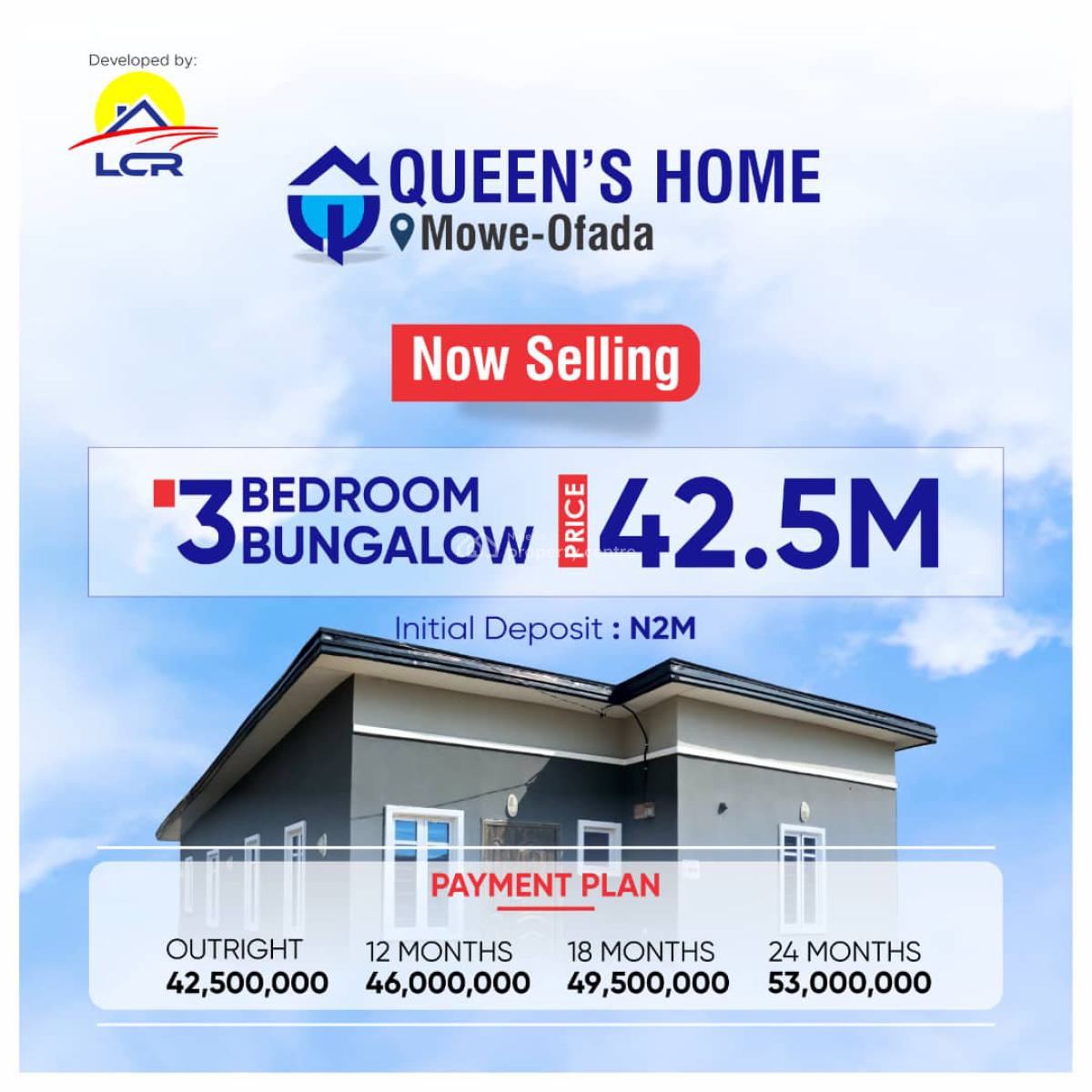 Queens Homes -- Smart Living  Serene Environment  Exc, Queens Homes, Mowe Ofada, Ogun, Detached Bungalow for Sale