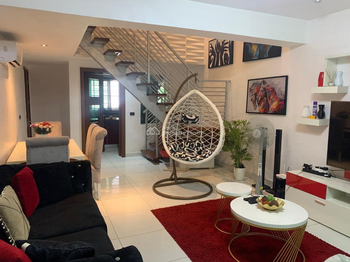 Fully Furnished Ensuit 2 Bedroom Spacious Maisonette, Facing Freedom Way, Lekki Phase 1, Lekki, Lagos, Semi-detached Duplex for Rent