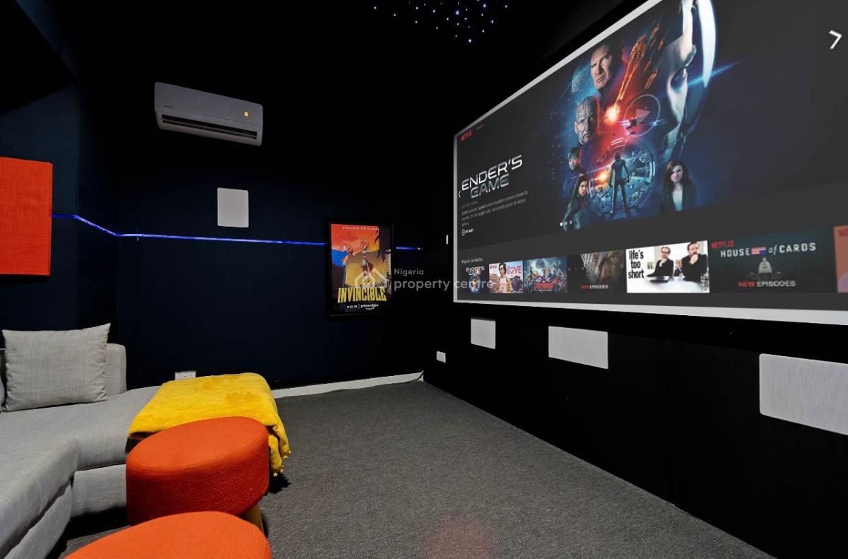 Luxury 1-bedroom with Private Cinema, Lekki, Lagos, Flat / Apartment Short Let