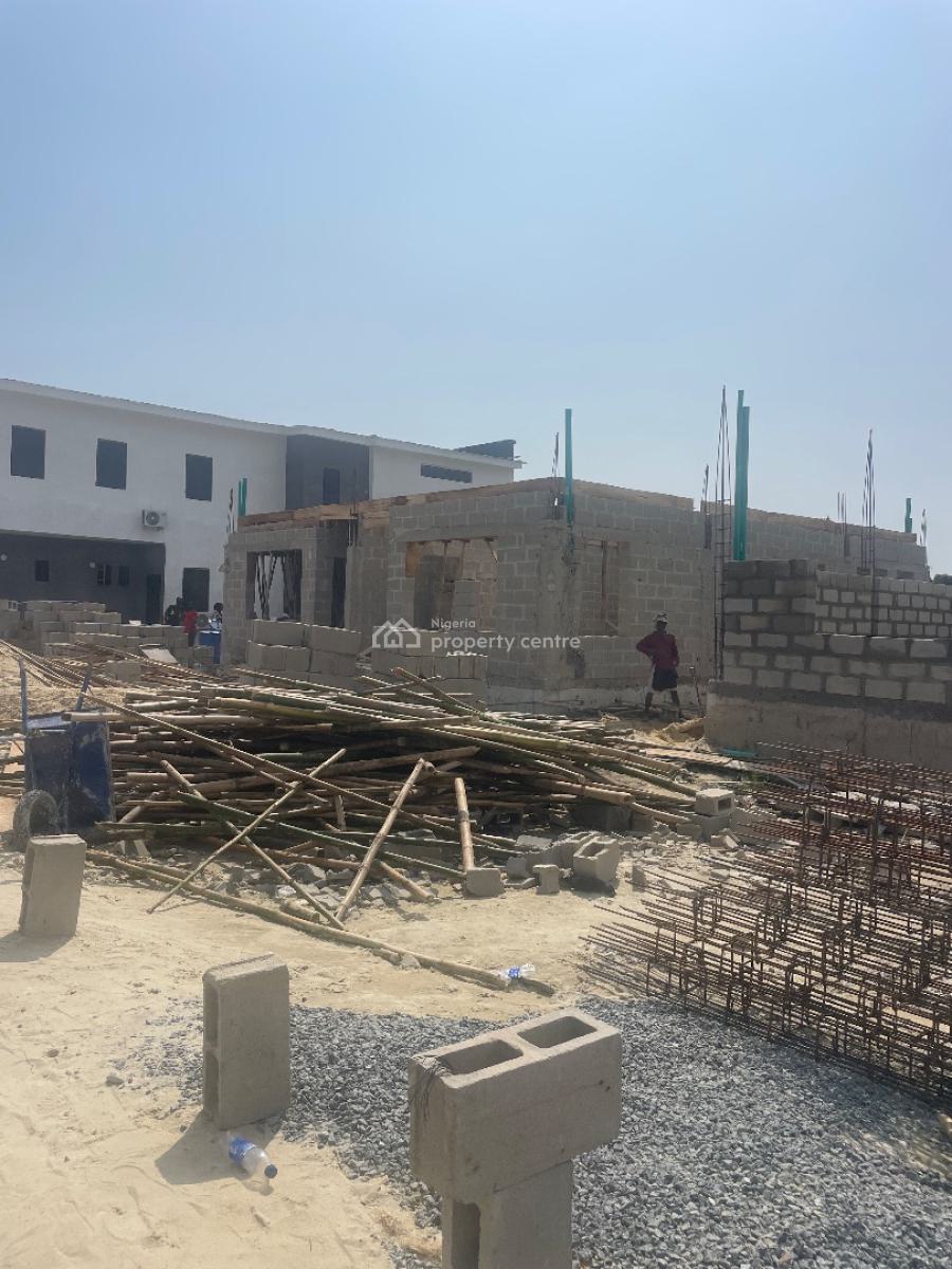 New Built 3 Bedroom Terrace Tripplex with Bq, Watch Tower Located Watch Tower Road Close to Lakowe Golf, Lakowe, Ibeju Lekki, Lagos, Terraced Duplex for Sale