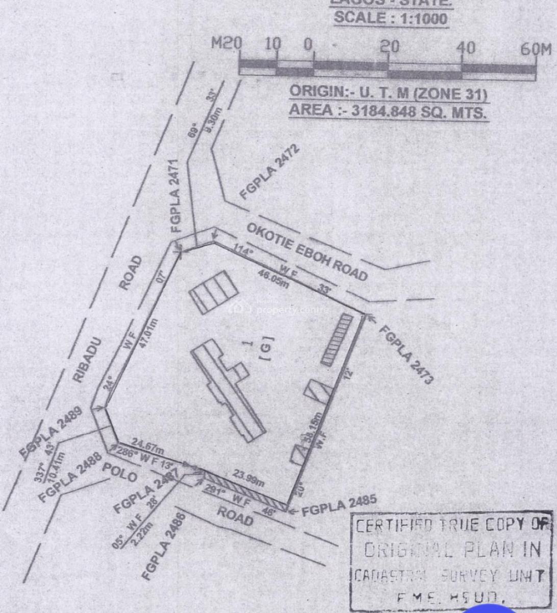 3200sqms Genuine and Closable Development Without Premium, Okotie Eboh, Ikoyi, Lagos, Land Joint Venture