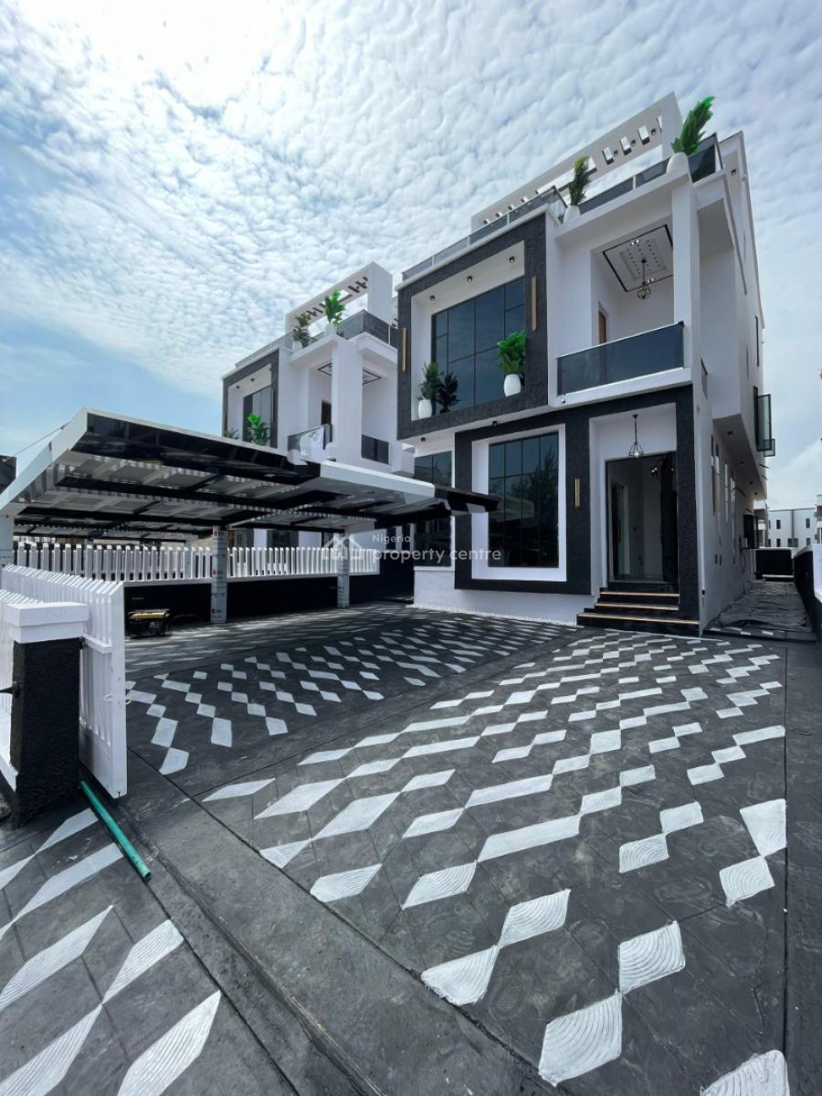 Contemporary 5 Bedroom Fully Detached Duplex with Boyz Quarter+pool, Ikota Lekki County Home, Lekki, Lagos, Detached Duplex for Sale