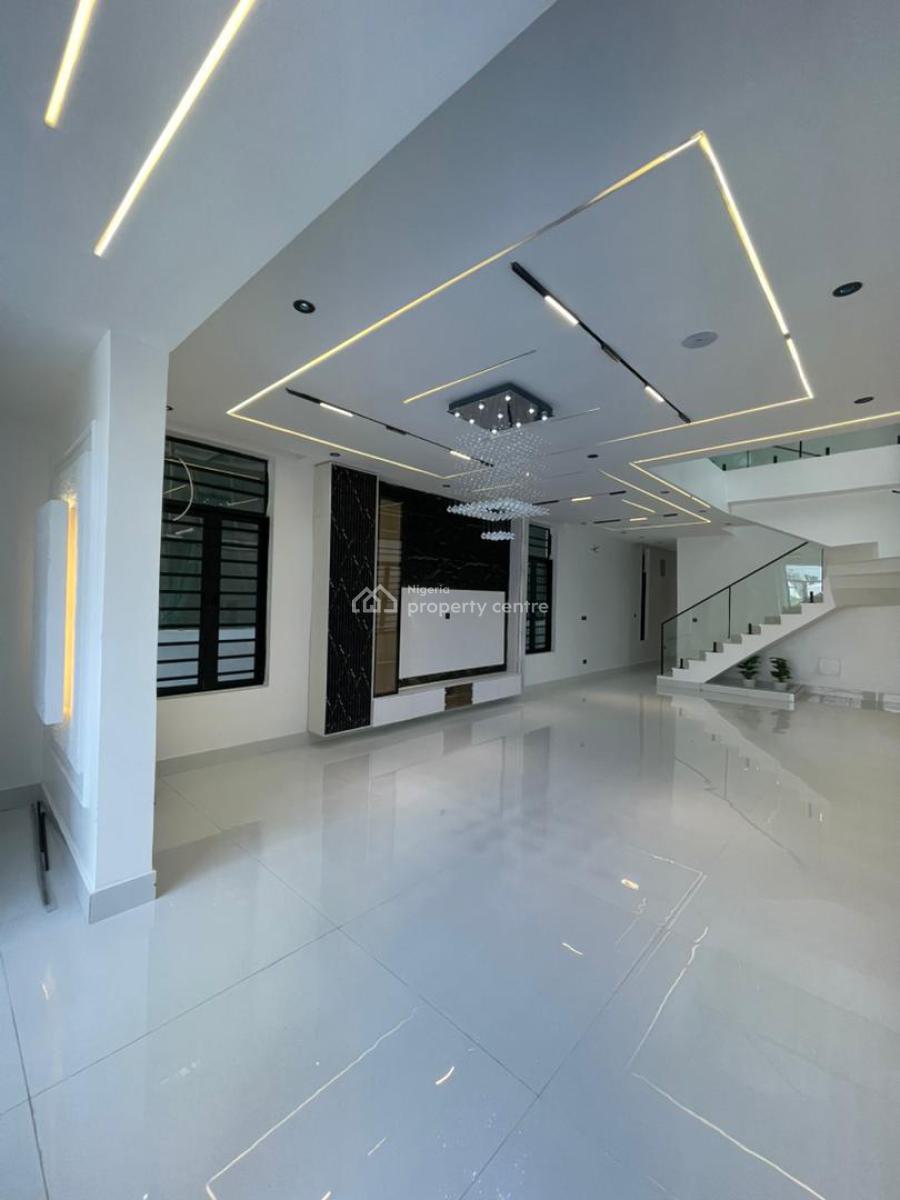 Gorgeous 5 Bedroom Duplex with a Bq, Pool in a Serene Environment, Chevron, Lekki, Lagos, House for Sale