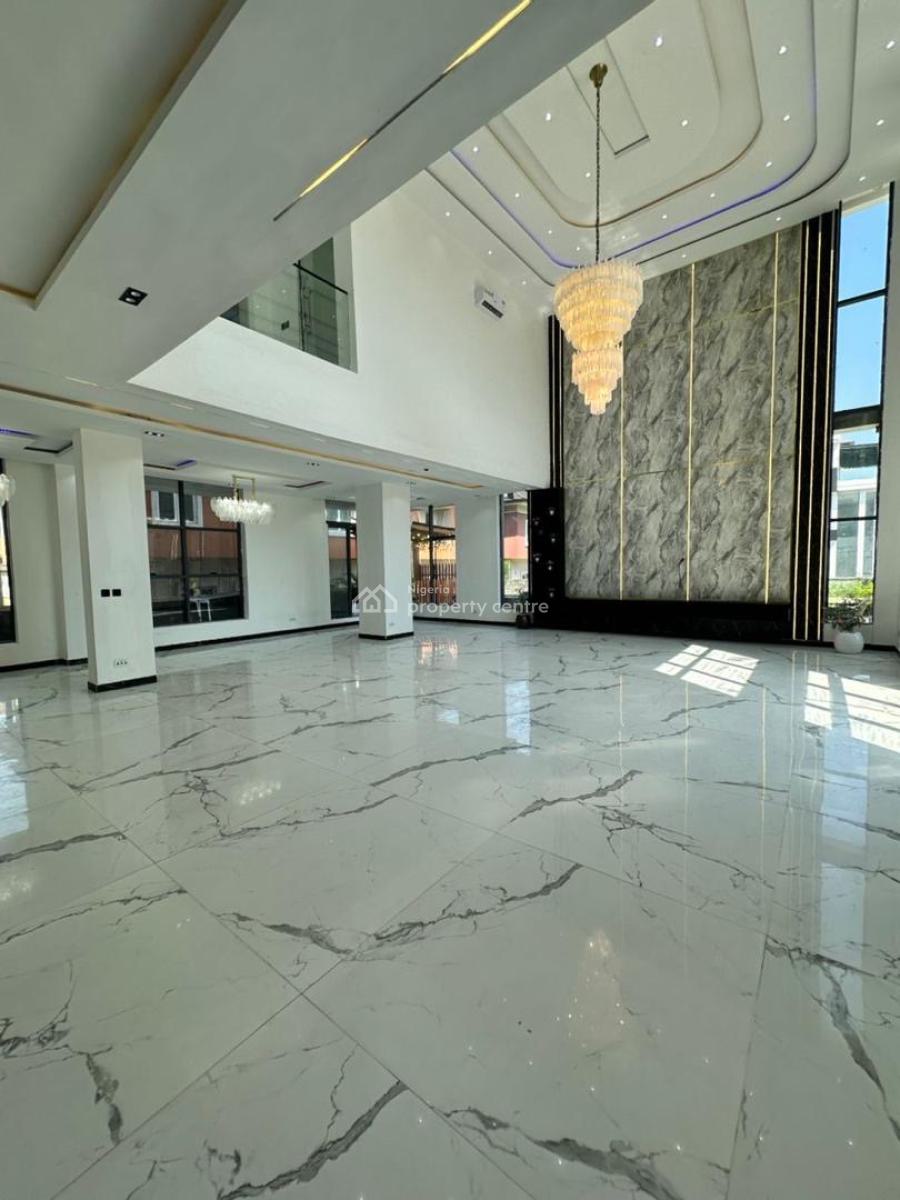 Well Fitted 6 Bedroom Contemporary Design Mansion with 1 En-suite Bq, Gated Estate in Ikate Lekki, Ikate, Lekki, Lagos, Detached Duplex for Sale