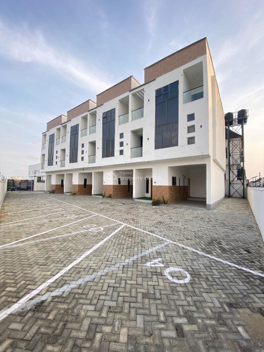 Well Fitted 4 Bedroom Contemporary Design Triplex with 1 En-suite Bq, Gated Estate in Chevron, Lekki, Lagos, Detached Duplex for Sale