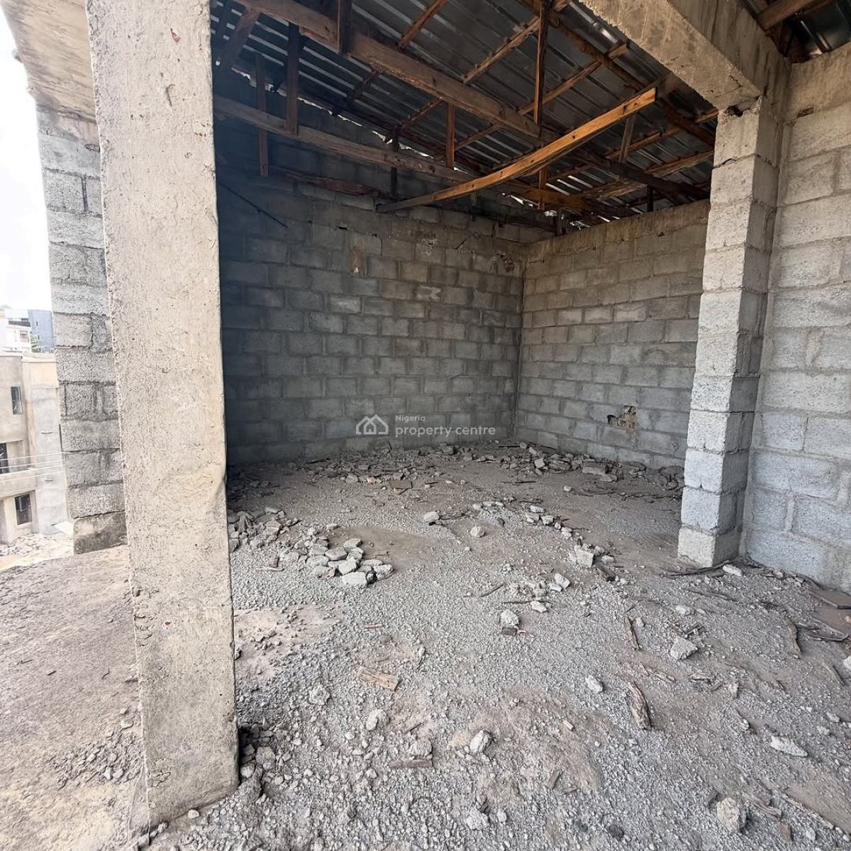 a Solidly Built Carcass 4-bedroom Terraced Duplex, Gwarinpa, Abuja, Terraced Duplex for Sale