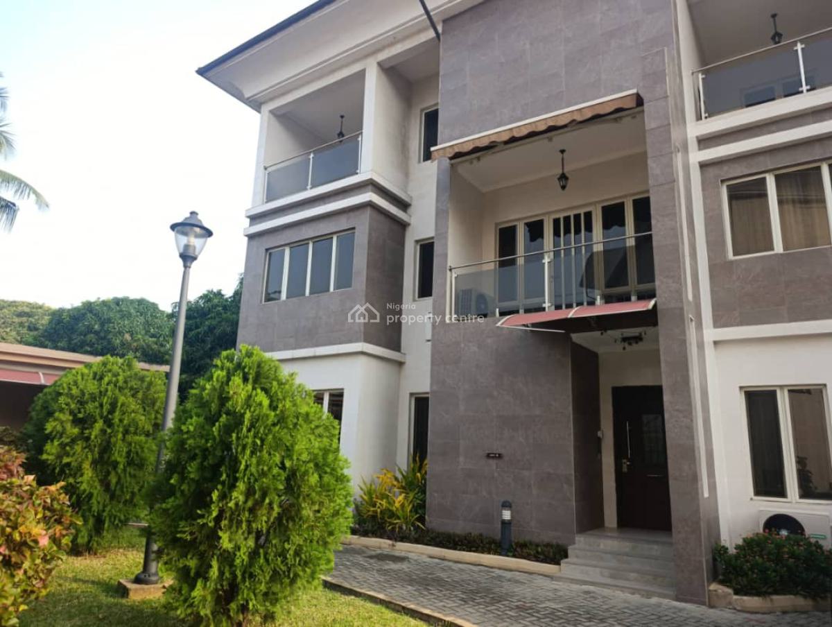 Well Maintained, Serviced 4 Bedroom Terraced House + Bq, Pool and Gym, Off Macpherson Road, Ikoyi, Lagos, Terraced Duplex for Rent