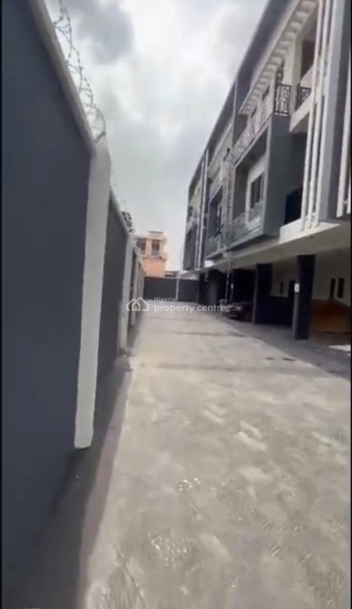4 Bedroom Duplex Terrace with a Room Bq in an Estate, Off College Road, Ogba, Ikeja, Lagos, Terraced Duplex for Sale