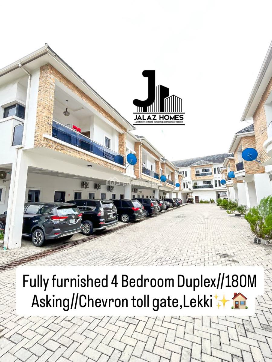 Fully Furnished 4 Bedroom Terraced Duplex, Lekki, Lagos, House for Sale