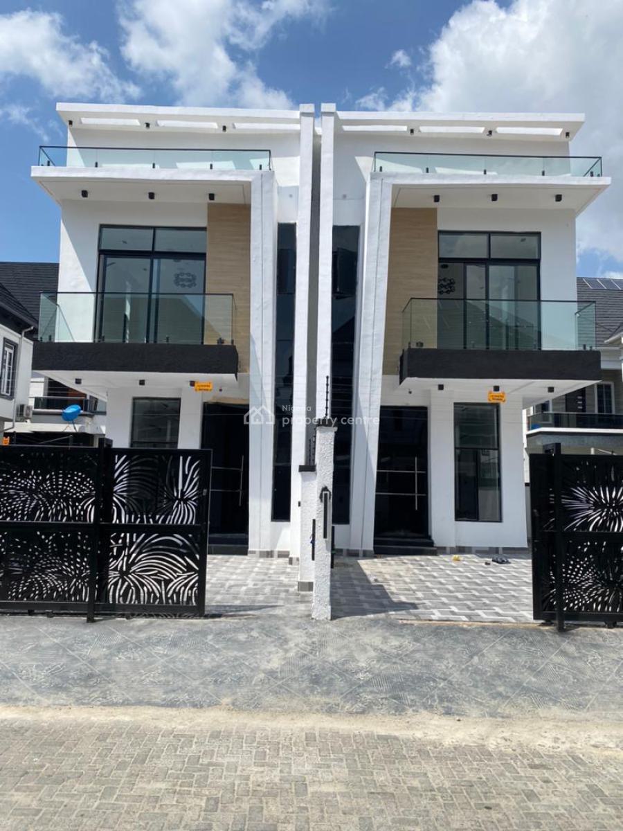 Newly Built 4 Bedroom Semi Detached Duplex with Bq, Chevron Toll Gate, Orchid Road, Lekki, Lagos, Semi-detached Duplex for Sale
