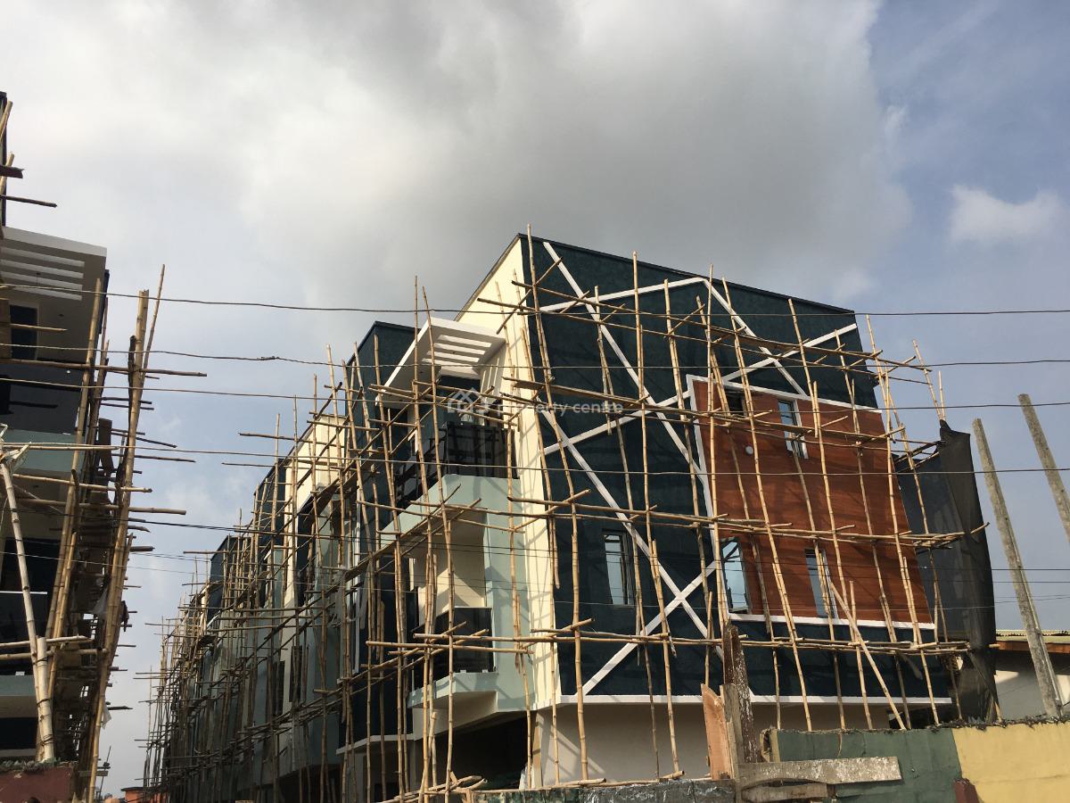 Newly Built 4 Bedrooms Terrace Duplex with a Rm Bq, Off Kudirat Abiola Way, Oregun, Ikeja, Lagos, Terraced Duplex for Sale