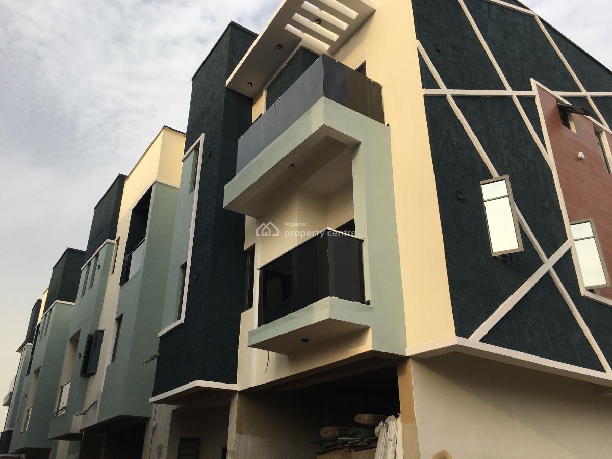 Newly Built 4 Bedrooms Terrace Duplex with a Room Bq, Off Kudirat Abiola Way, Oregun, Ikeja, Lagos, Terraced Duplex for Sale