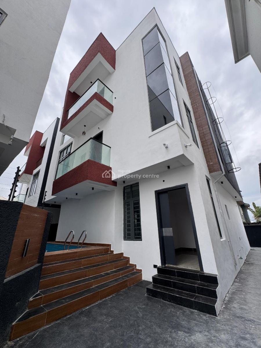 Classy 5  Bedroom Detached Duplex with a Bq  with a Pool, Lekki Phase 1, Lekki, Lagos, Detached Duplex for Sale
