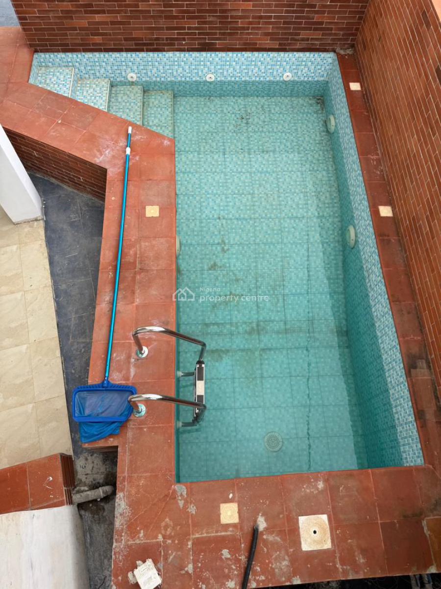 Sophisticated 5 Bedroom Fully Detached Duplex Plus Pool, Gym Room, Bq, Contemporary Spacious Home with Pool, Gym, Roof Terrace, Bq, Maryland, Lagos, Detached Duplex for Sale